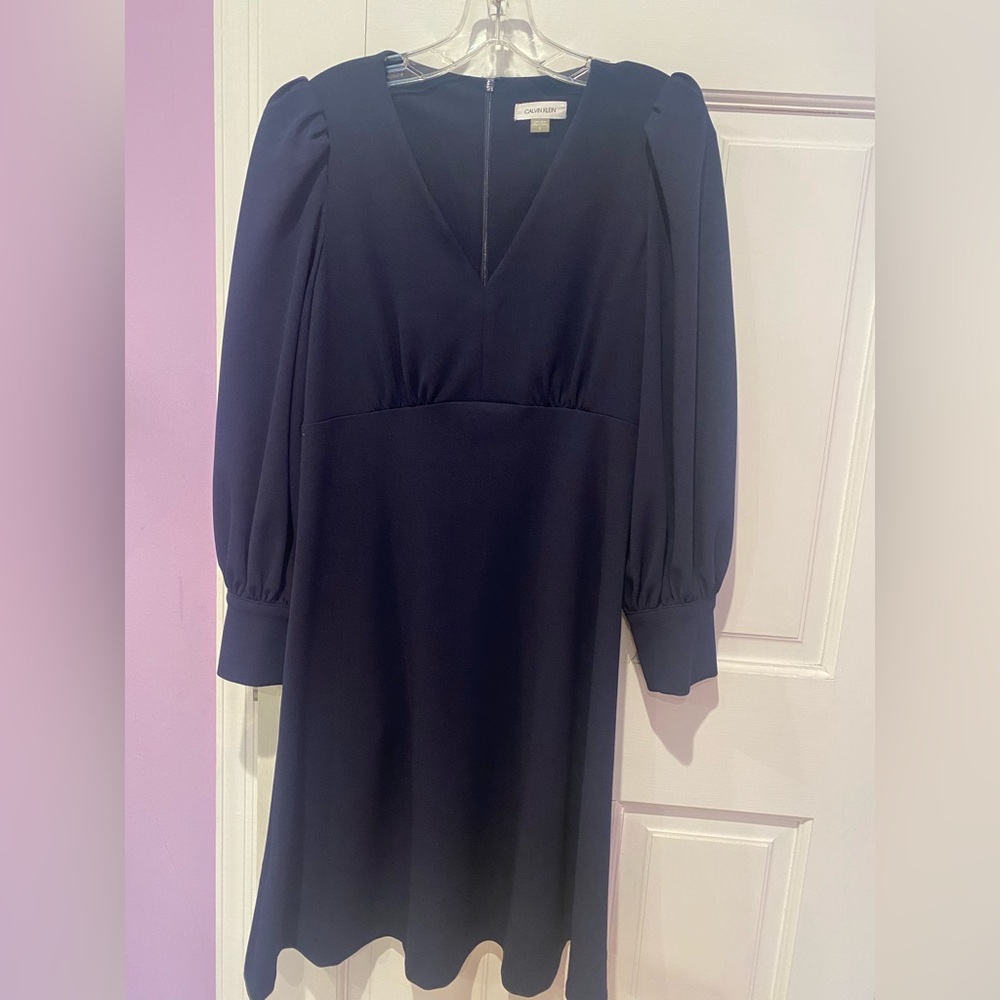 NWOT Calvin Klein Navy Blue Dress